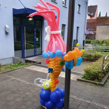 Schultüte aus Luftballons